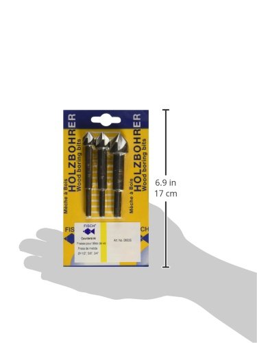 Fisch FSH-134831 Steel Countersink Set, 3-Piece