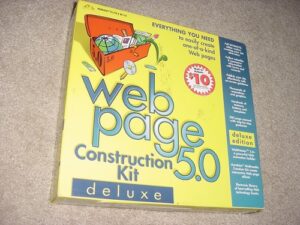 web page construction kit 5.0 deluxe - macmillan - runs on windows 95, 98, 98se, me & nt 4.0