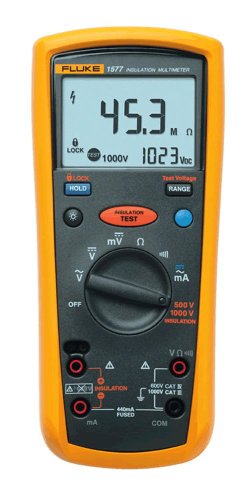 Fluke 1577 Insulation Multimeter, LCD Display, 600 Megaohm Resistance, 500/1000V Voltage