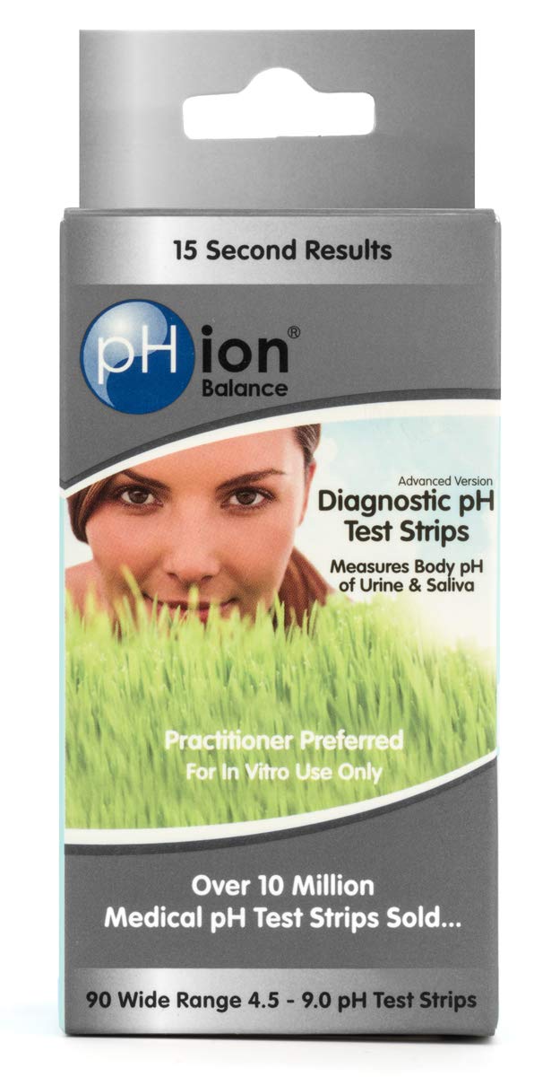 PHion Balance Diagnostic Ph Test Strips, 4.5 - 9.0 ph Range, 90-Count