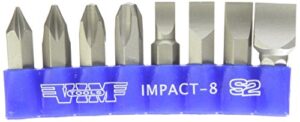 vim tools impact-8 impact quality s2 bit set - 8 piece