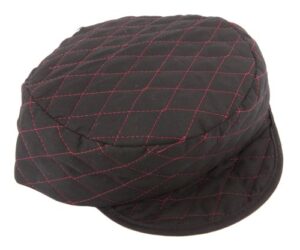 forney 55855 skull cap, 7-3/8-inch, black with red lining