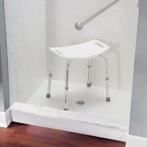 Moen DN7025 Home Care Bath Safety Non-Slip Adjustable Tub and Shower Chair, White