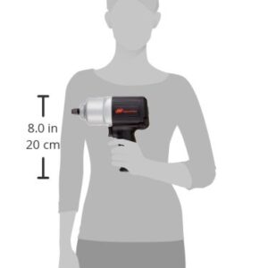 Ingersoll Rand 2100G 1/2" Air Impact Wrench, 550 ft-lb Torque, Friction Ring Retainer, Pistol