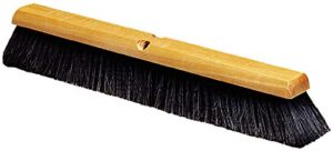 sparta flo-pac horsehair floor sweep, floor brush for cleaning, 24 inches, black