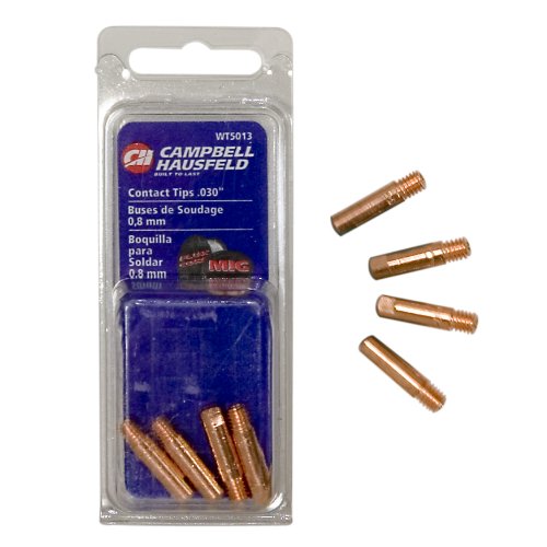 Campbell Hausfeld WT501300AJ 0.030-Inch Contact Tips for MIG Welder, 4-Piece