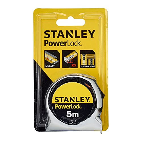 STANLEY 0-33-552 Powerlock Tape, 5m Metric Only