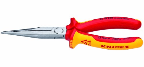 KNIPEX Long Nose Pliers w/Cut-1000V Insulated