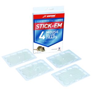 JT Eaton 133N Stick Em Glue Mouse Trap, set of 4