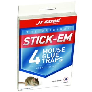 JT Eaton 133N Stick Em Glue Mouse Trap, set of 4