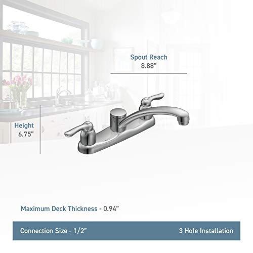 MOEN 7906 Faucet, Chrome, 0.5