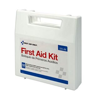 First Aid Only 225-AN 50-Person OSHA-Compliant Emergency First Aid Kit for Office, Home, and Worksites, 195 Pieces