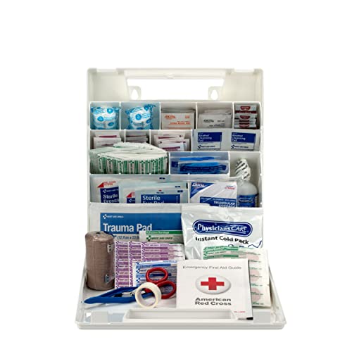 First Aid Only 225-AN 50-Person OSHA-Compliant Emergency First Aid Kit for Office, Home, and Worksites, 195 Pieces