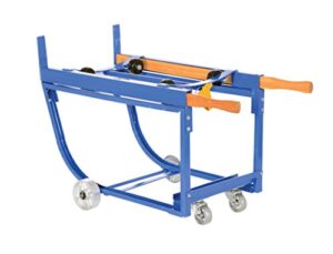vestil rdc-1000-5ss deluxe rotating drum cart with steel wheel, steel, 1000 lbs capacity