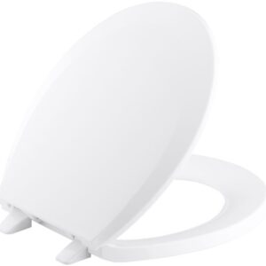 KOHLER K-4662-0 Lustra Round-front Toilet Seat, White