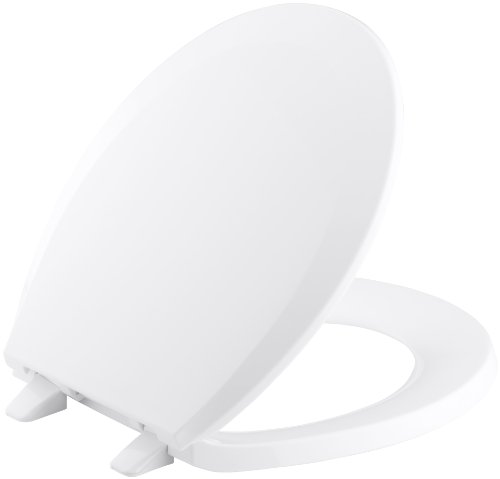 KOHLER K-4662-0 Lustra Round-front Toilet Seat, White