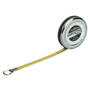lufkin 6mm x 2m executive diameter yellow clad a20 blade pocket tape measure - w606pm