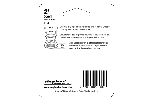 Shepherd Hardware 3030 Standard Size Umbrella Hole Ring and Cap Set