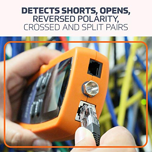 Tempo Communications NC-100 Professional Wiring Tester - Test Twisted Pair (STP/UTP) and Coaxial Cables (Latest Model)