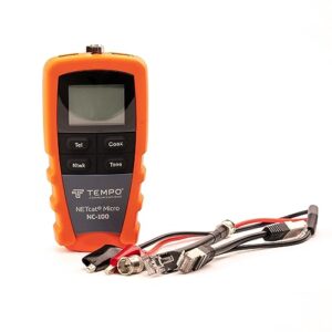 Tempo Communications NC-100 Professional Wiring Tester - Test Twisted Pair (STP/UTP) and Coaxial Cables (Latest Model)