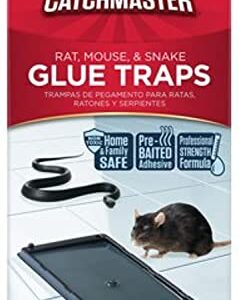 na Catchmaster 402 Baited Rat, Mouse and Snake Glue Traps Professional St, Natural