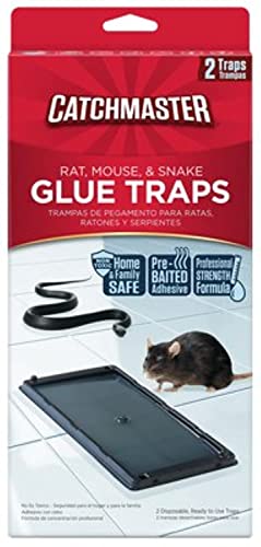 na Catchmaster 402 Baited Rat, Mouse and Snake Glue Traps Professional St, Natural