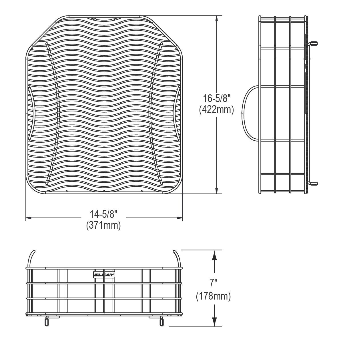 Elkay LKWRB1618SS Stainless Steel Rinsing Basket