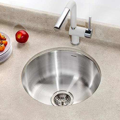 Houzer CF-1830-1 Club Series Undermount Round Bar/Prep Sink