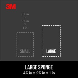 3M Large Area Drywall Sanding Sponge, 4.875-in by 2.875-in by 1-in, Fine/Medium