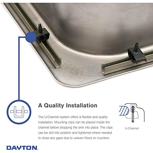 Elkay D115151 Dayton Single Bowl Drop-in Stainless Steel Bar Sink 15 x 15 with 2" Drain Hole