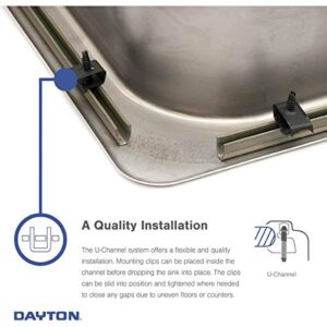 Elkay D117193 Dayton Single Bowl Drop-in Stainless Steel Bar Sink 17 x 19