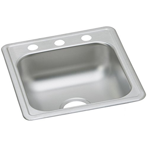 Elkay D117193 Dayton Single Bowl Drop-in Stainless Steel Bar Sink 17 x 19