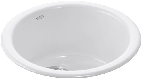 KOHLER K-6565-0 Porto Fino Self-Rimming Undercounter Entertainment Sink, White