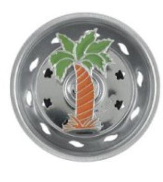 Enamel Kitchen Strainer Palm Tree