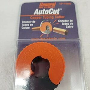 General Pipe Cleaners ATC12 1/2-Inch AutoCut Copper Tubing Cutter, Black, Orange