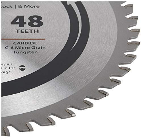 Oshlun SBF-080048 8-Inch 48 Tooth TCG Saw Blade with 5/8-Inch Arbor (Diamond Knockout) for Mild Steel and Ferrous Metals