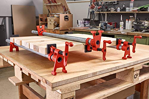 Bessey BPC-H34, 3/4-In. H Style Pipe Clamps - Incredibly Versatile, Easy To Assemble, Indespensable Workshop Clamp For Woodworking, Carpentry, Home Improvement, and DIY Projects