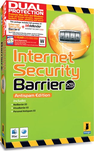 Intego 00309 Internet Security Barrier X5 Antispam Edition DP - Mac