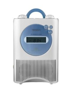 sony icf-cd73w am/fm/weather shower cd clock radio - white (discontinued by manufacturer)