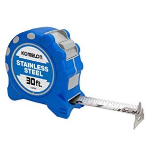 Stainless Steel Tape Measure, 1 Inx30 ft