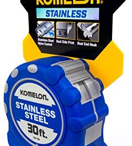 Stainless Steel Tape Measure, 1 Inx30 ft