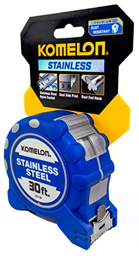 Stainless Steel Tape Measure, 1 Inx30 ft