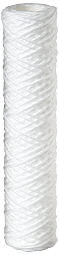 Pentair Pentek WP5 Sediment Water Filter, 10-Inch, Under Sink Polypropylene String-Wound Filter Cartridge, 10" x 2.5", 5 Micron