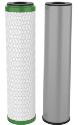 Pentair Pentek P-250A WaterFilter Set,10-Inch ReplacementCartridge Set for Use in the US-1000 Under Sink Drinking Water System,10"x 2.5", 0.5 Micron,Compatible with many Culligan and GE systems, White