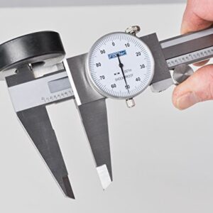 Fowler 52-008-706-0, Premium Dial Caliper With 0-6" Measuring Range (White)