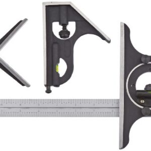 Fowler 52-370-012-0, 4 Piece Combination Square Set With 12" Blade