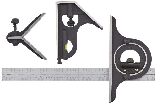 Fowler 52-370-012-0, 4 Piece Combination Square Set With 12" Blade