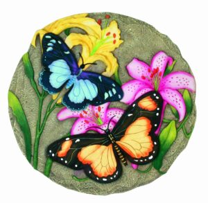 spoontiques - garden décor - butterfly stepping stone - decorative stone for garden