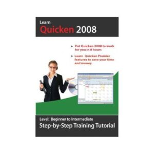 learn quicken 2008 premier training/tutorial software