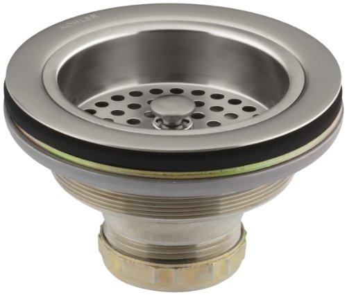 KOHLER K-8799-VS Duostrainer Sink Strainer, 1.5, Vibrant Stainless